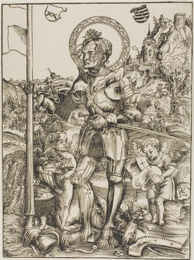 Stojící svatý Jiří od Lucas Cranach the Elder