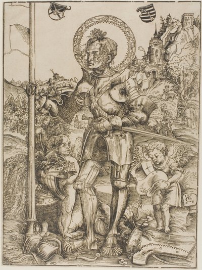 Stojící svatý Jiří od Lucas Cranach the Elder