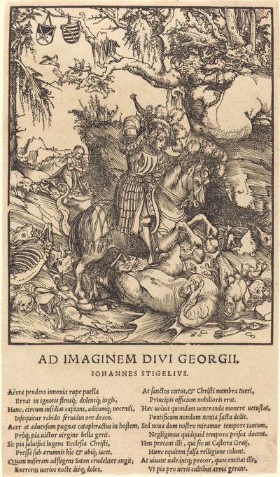 Svatý Jiří a drak od Lucas Cranach the Elder