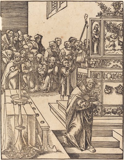 Svatý Jan Evangelista od Lucas Cranach the Elder