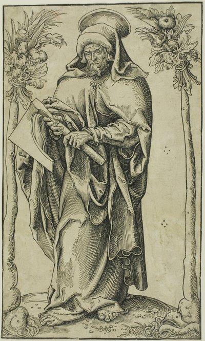 Svatý Matěj, z knihy Kristus, apoštolové a svatý Pavel od Lucas Cranach the Elder