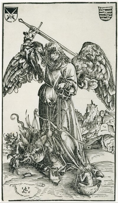 Svatý Michael od Lucas Cranach the Elder