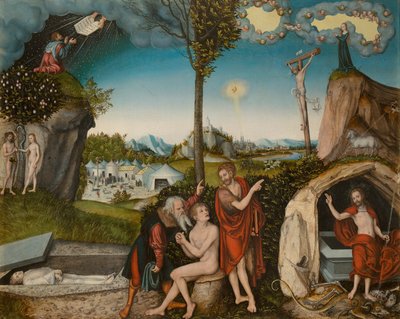 Pád člověka a vykoupení od Lucas Cranach the Elder
