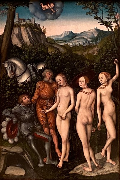 Pařížský soud od Lucas Cranach the Elder