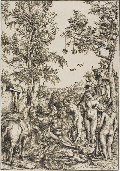 Pařížský soud od Lucas Cranach the Elder