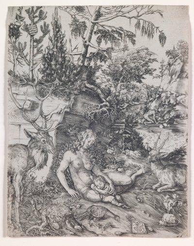 Pokání svatého Jana Zlatoústého od Lucas Cranach the Elder