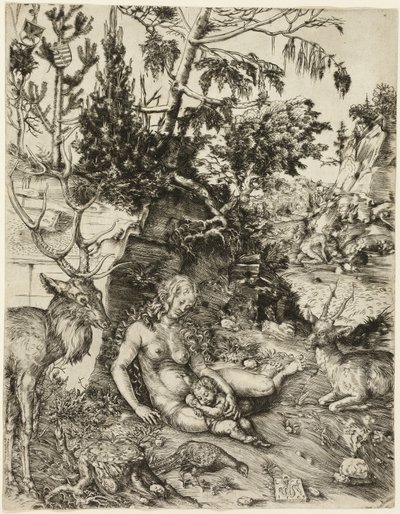 Kajícnost svatého Jana Zlatoústého od Lucas Cranach the Elder