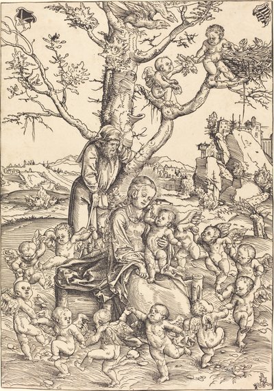 Zbytek na útěku do Egypta od Lucas Cranach the Elder