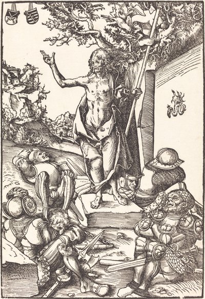 Vzkříšení od Lucas Cranach the Elder