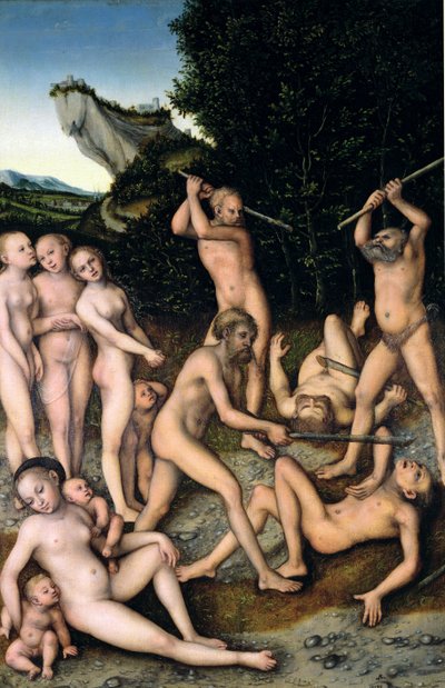 The SIlver Age or The Effects of Jealousy, 1535 od Lucas Cranach the Elder