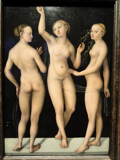 Tři grácie od Lucas Cranach the Elder
