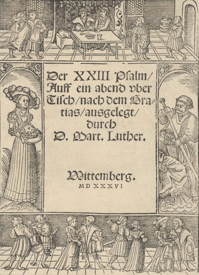 Nadpis-hranice s příběhem Salome a sv. Jana Křtitele. od Lucas Cranach the Elder