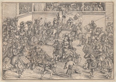 Turnaj, 1509 od Lucas Cranach the Elder