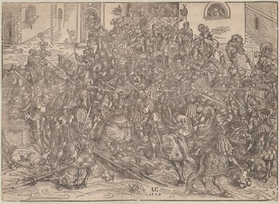 Turnaj, 1509 od Lucas Cranach the Elder