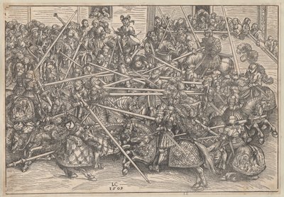 Turnaj, 1509 od Lucas Cranach the Elder