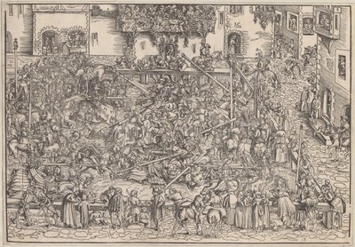 Turnaj, 1509 od Lucas Cranach the Elder