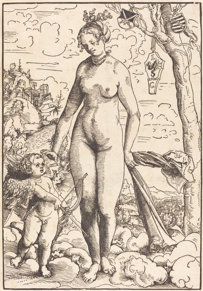 Venuše a Amor od Lucas Cranach the Elder