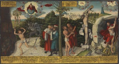 Německy: Gesetz und Gnade Zákon a milost od Lucas Cranach the Elder and workshop