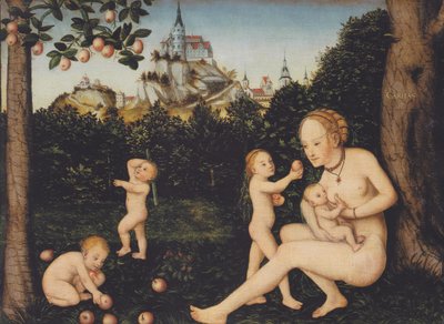 Charita od Lucas Cranach the Younger