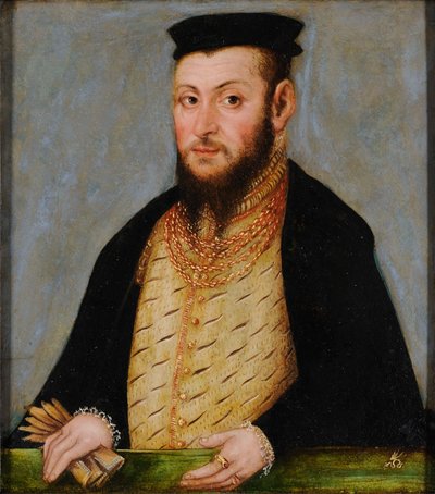 Polsky: Portrét Zygmunta Augusta (1520-1572), króla Polski Sigismund II Augustus. od Lucas Cranach the Younger