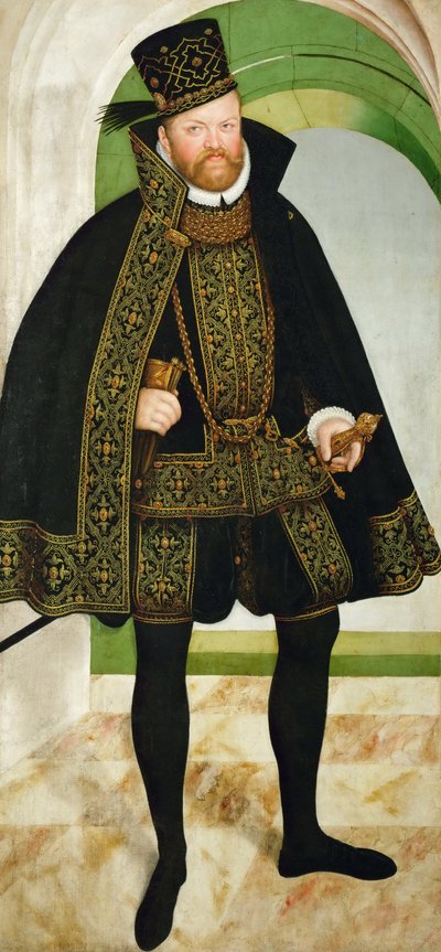 Portrét Augusta, kurfiřta saského 1526-1586, c. 1570 od Lucas Cranach the Younger