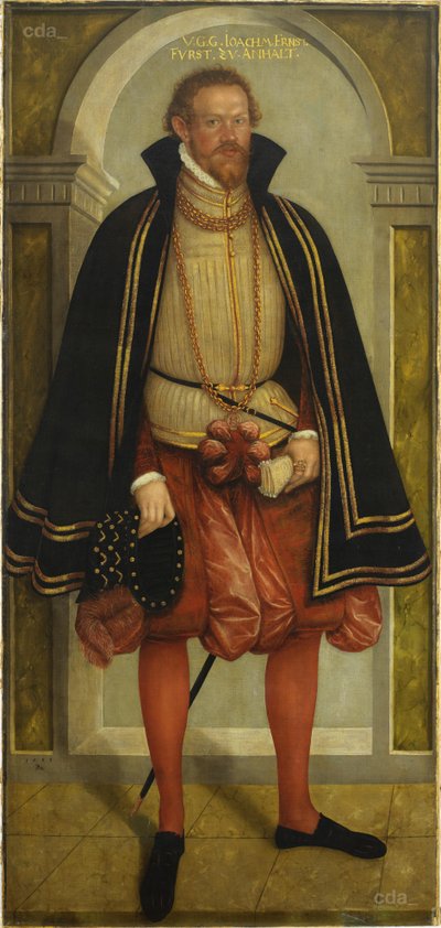 Portrét prince Joachima Ernsta von Anhalt (1536 - 1586) od Lucas Cranach the Younger