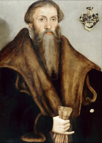 Portrét saského právníka Leonharda Badhorna (1510-1587) od Lucas Cranach the Younger