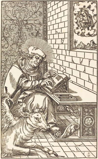Svatý Lukáš od Lucas Cranach the Younger
