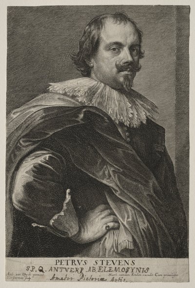 Portrét Petera Stevense. od Lucas Emil Vorsterman