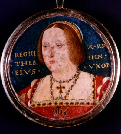 Kateřina Aragonská, první manželka Jindřicha VIII., c1510-1533 od Lucas Horenbout