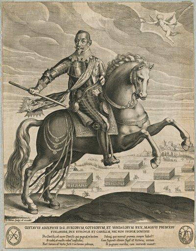 Gustavus Adolphus ze Švédska od Lucas Kilian