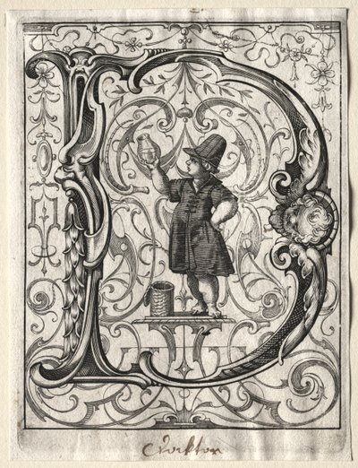 Nová brožurka ABC: D, 1627. od Lucas Kilian