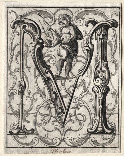 Nová brožurka ABC: M, 1627. od Lucas Kilian