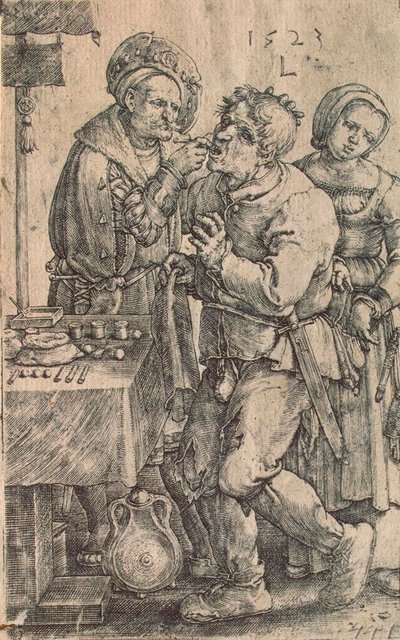 Zubař, 1523. od Lucas Leyden van