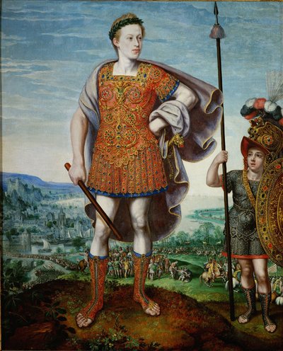 Arcivévoda Matyáš jako Scipio Africanus starší, 1580 od Lucas Valckenborch van