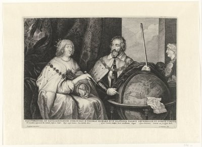 Thomas Howard, 2. hrabě z Arundel a jeho manželka Alatheia Talbot od Lucas Vorsterman (I)