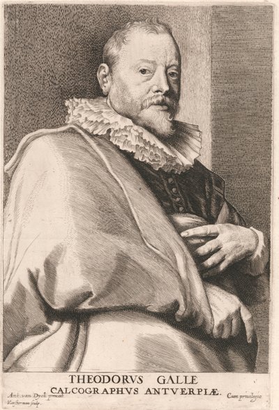 Theodore Galle / Theodorvs Galle / Calcographvs Antverpy od Lucas Vorsterman