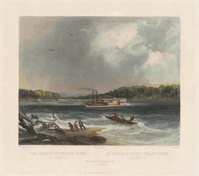 Parník Žlutý kámen od Lucas Weber after Karl Bodmer
