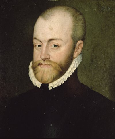 Portrét Filipa II. (1527-1598), španělského krále (olej na plátně) od Lucas de Heere