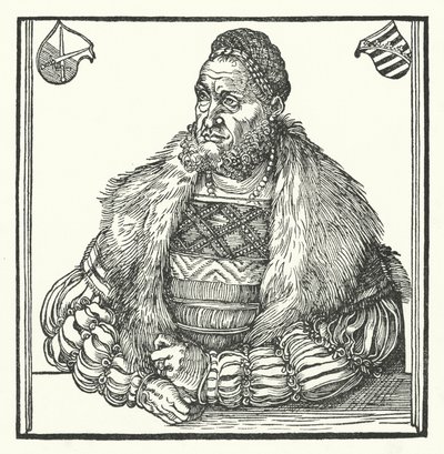 Fridrich III., saský kurfiřt (rytina) od Lucas the Elder (after) Cranach
