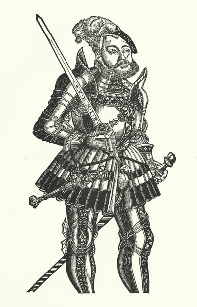 John Frederick I., saský kurfiřt (rytina) od Lucas the Elder (after) Cranach