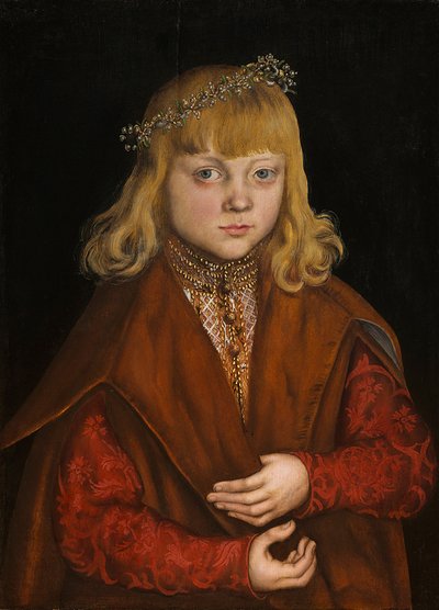 Saský princ, kolem roku 1517 (olej na desce) od Lucas the Elder Cranach