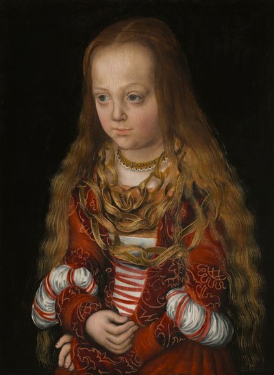 Princezna ze Saska, kolem roku 1517 (olej na panelu) od Lucas the Elder Cranach