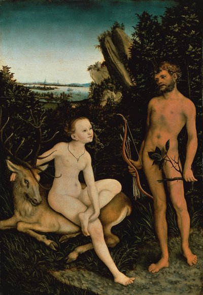 Apollo a Diana od Lucas the Elder Cranach