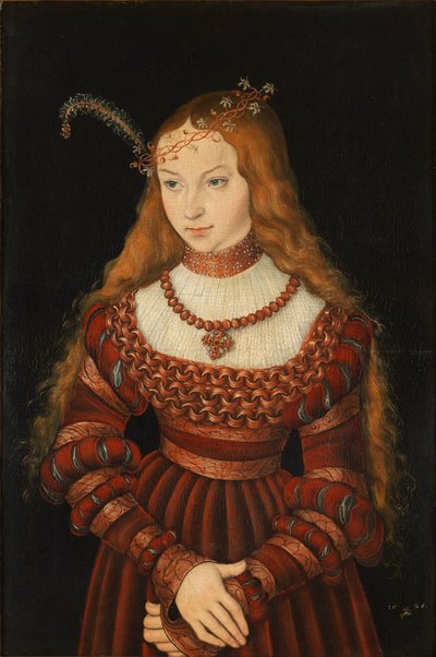 Zásnubní portrét Sybilly z Cleves od Lucas the Elder Cranach