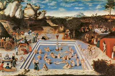 Fontána mládí (olej na plátně) od Lucas the Elder Cranach
