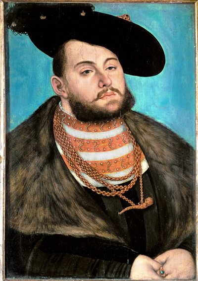 Johann Friedrich Nádherný kurfiřt saský ... od Lucas the Elder Cranach