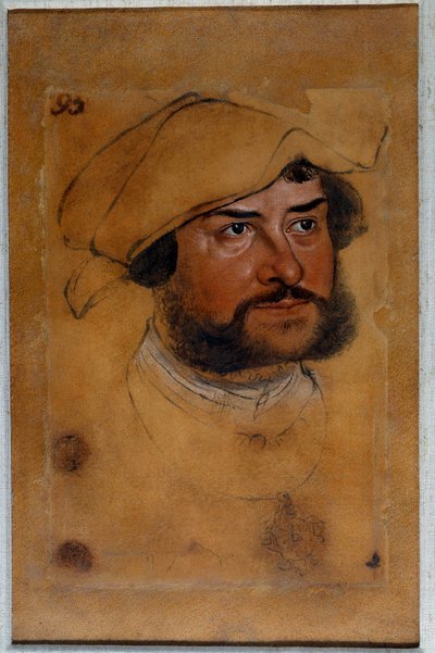Portrét vévody Ernesta Vyznavače Kresba Lucase Cranacha Starého (neboli Staršího od Lucas the Elder Cranach