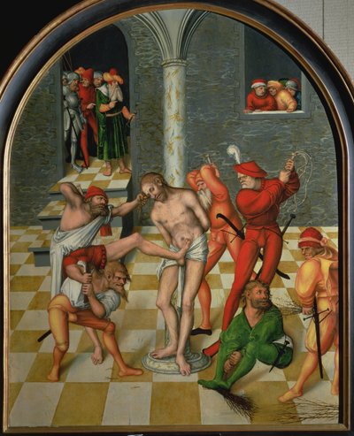 Bičování Krista od Lucas the Elder Cranach