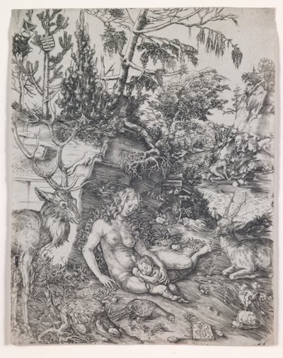 Pokání svatého Jana Zlatoústého od Lucas the Elder Cranach